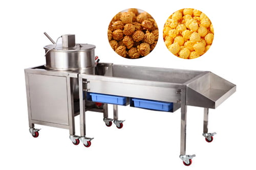 Máquina industrial esférica de fazer pipoca de cereal